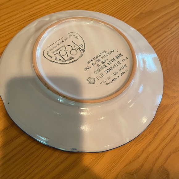 Del Buon Ricordo Italian ceramic plate - Picture 11 of 11